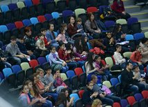 Bakıda idman gimnastikası üzrə Dünya Kubokunda ilk qaliblərin mükafatlandırma mərasimi keçirilib. Azərbaycan, 21 fevral, 2016